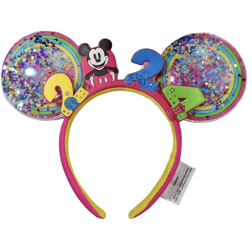 NEW! 2024 Disney Minnie Mickey Ears Headband Sparkles Sequins